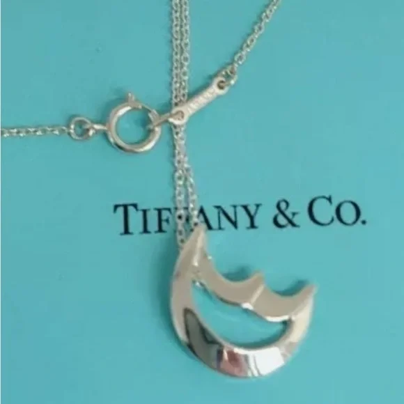 Tiffany & Co. Silver Moon Necklace - Picture 10 of 11